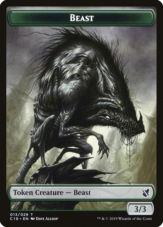 Beast Token (013/029) [Commander 2019 Tokens] | Gear Gaming Bentonville