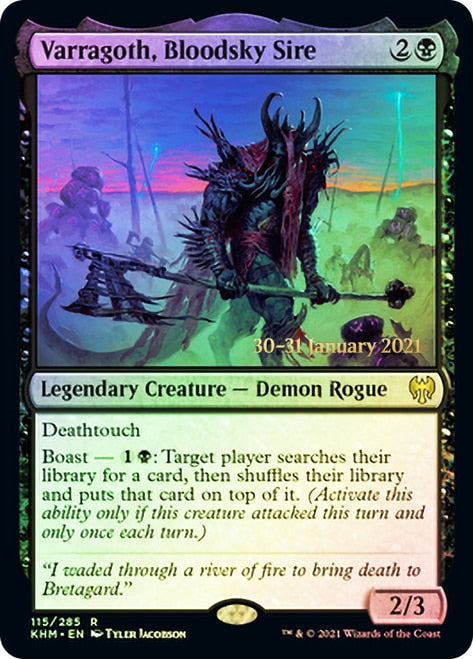 Varragoth, Bloodsky Sire [Kaldheim Prerelease Promos] | Gear Gaming Bentonville