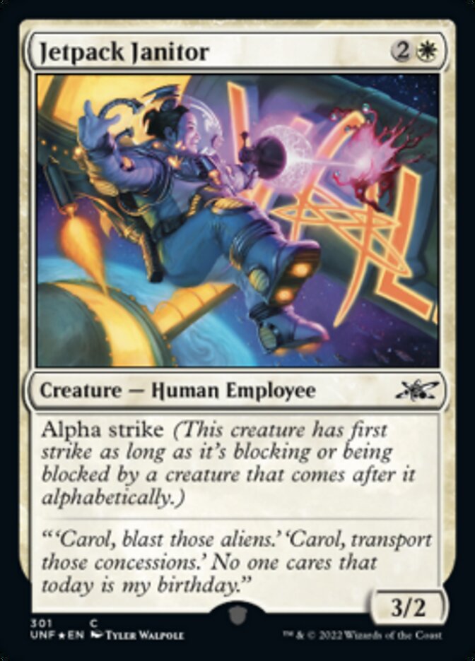 Jetpack Janitor (Galaxy Foil) [Unfinity] | Gear Gaming Bentonville