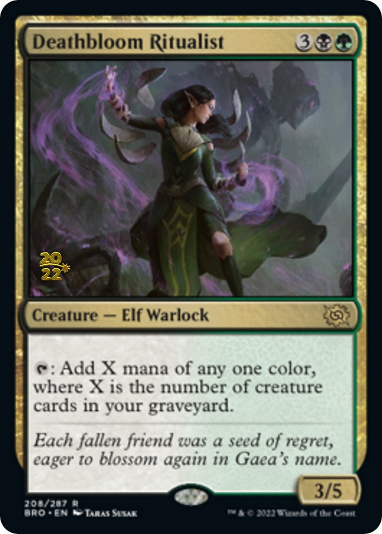 Deathbloom Ritualist [The Brothers' War Prerelease Promos] | Gear Gaming Bentonville