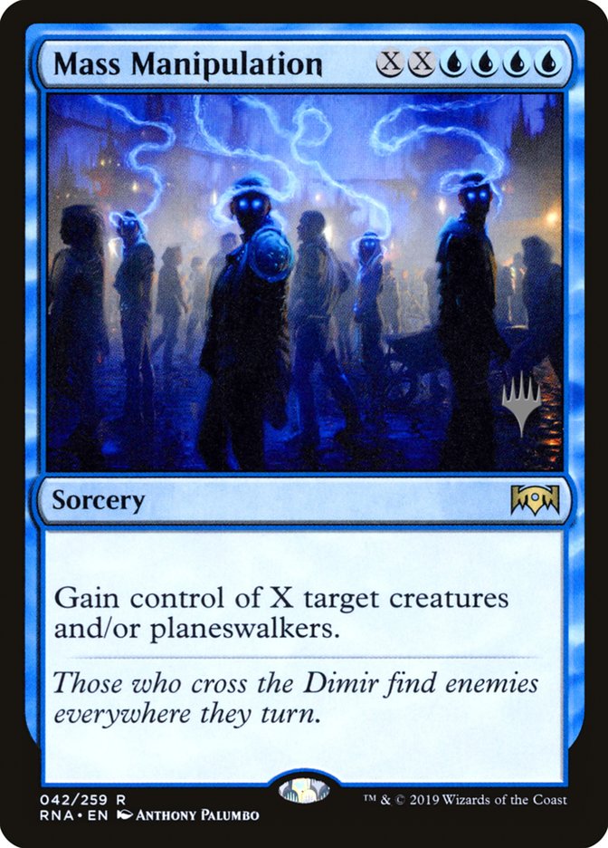Mass Manipulation (Promo Pack) [Ravnica Allegiance Promos] | Gear Gaming Bentonville