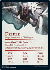 Drider Art Card [Dungeons & Dragons: Adventures in the Forgotten Realms Art Series] | Gear Gaming Bentonville