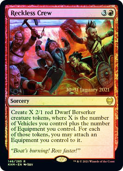Reckless Crew [Kaldheim Prerelease Promos] | Gear Gaming Bentonville