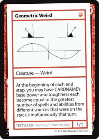 Geometric Weird (2021 Edition) [Mystery Booster Playtest Cards] | Gear Gaming Bentonville