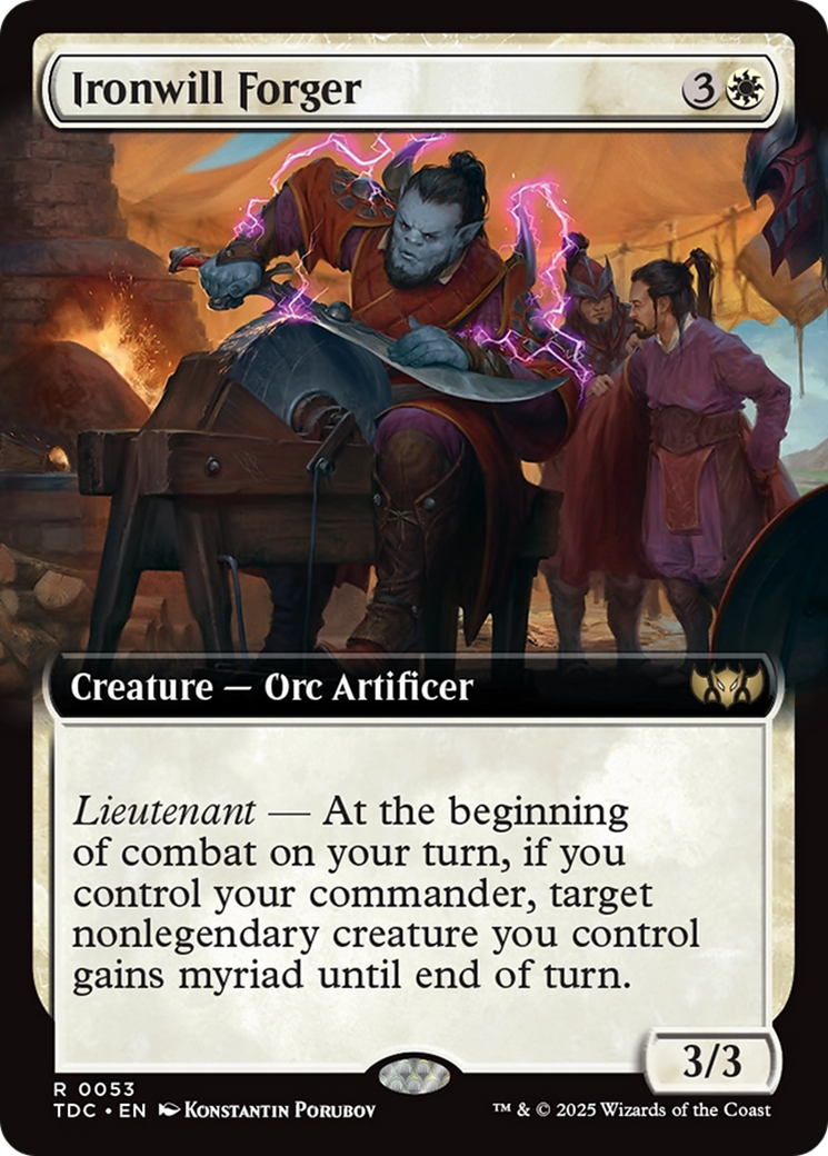 Ironwill Forger (Extended Art) [Tarkir: Dragonstorm Commander] | Gear Gaming Bentonville
