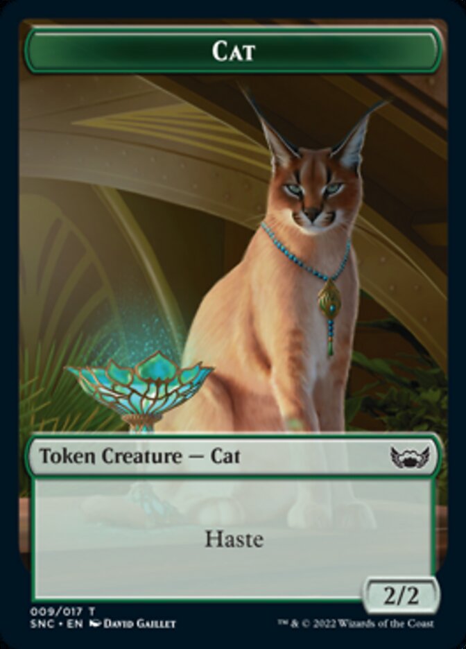 Cat // Wizard Double-Sided Token [Streets of New Capenna Tokens] | Gear Gaming Bentonville