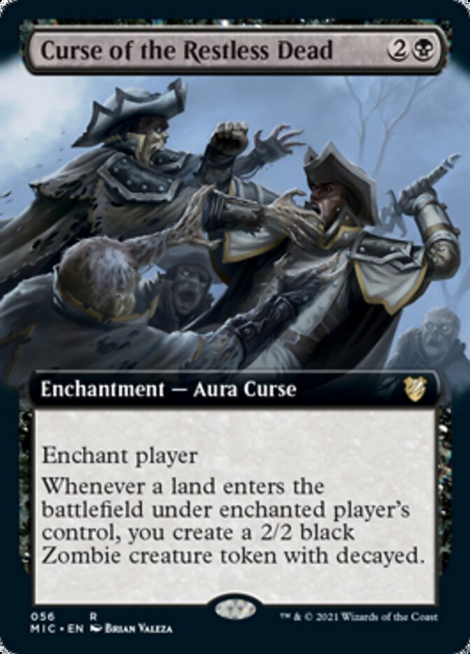 Curse of the Restless Dead (Extended Art) [Innistrad: Midnight Hunt Commander] | Gear Gaming Bentonville