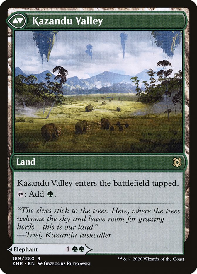 Kazandu Mammoth // Kazandu Valley [Zendikar Rising] | Gear Gaming Bentonville