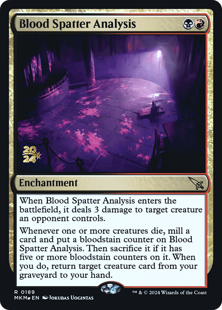 Blood Spatter Analysis [Murders at Karlov Manor Prerelease Promos] | Gear Gaming Bentonville