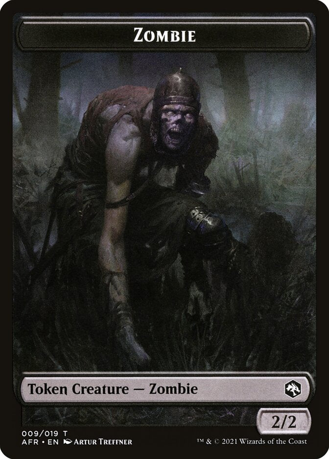 Zombie // Dog Illusion Double-Sided Token [Dungeons & Dragons: Adventures in the Forgotten Realms Tokens] | Gear Gaming Bentonville