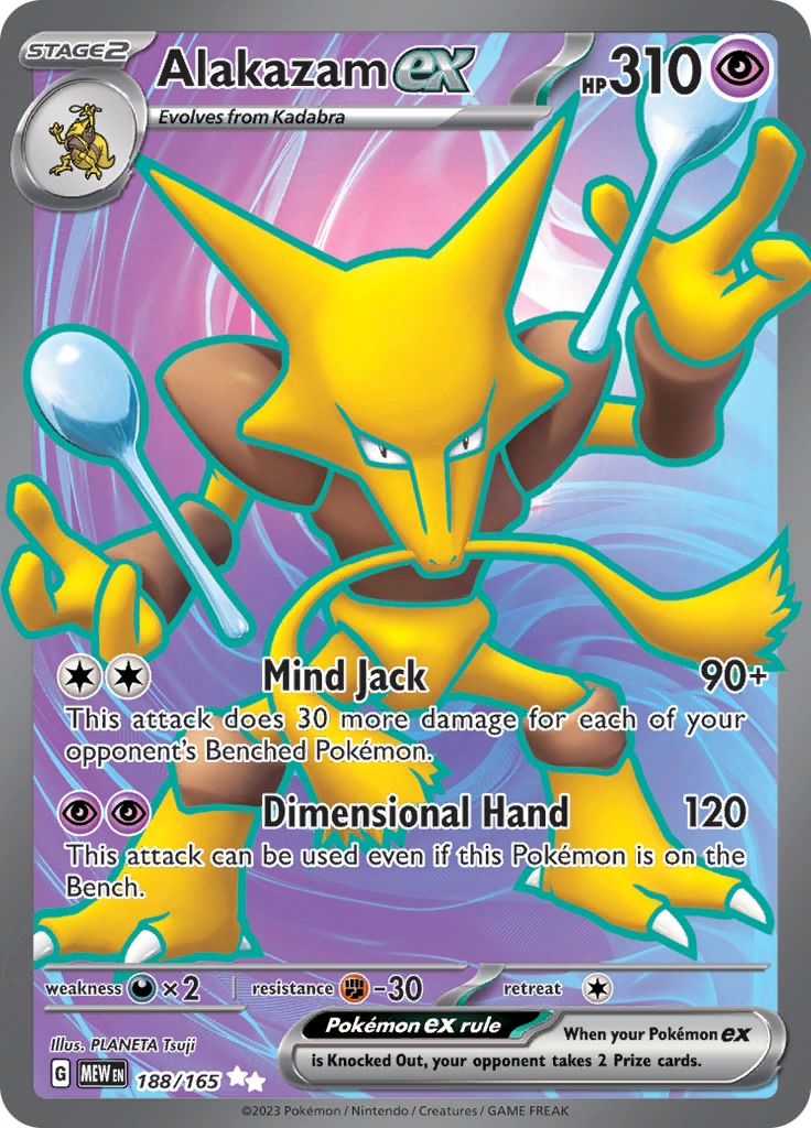 Alakazam ex (188/165) [Scarlet & Violet 151] | Gear Gaming Bentonville