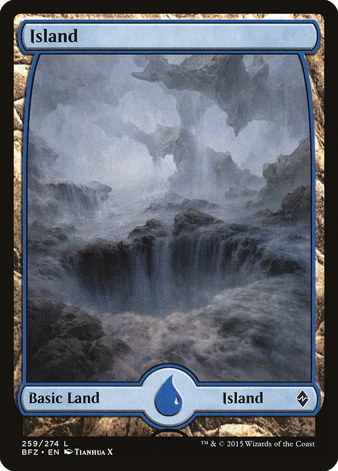 Island (259) (Full Art) [Battle for Zendikar] | Gear Gaming Bentonville