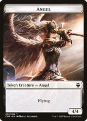 Angel // Elf Warrior Double-Sided Token [Commander Legends Tokens] | Gear Gaming Bentonville