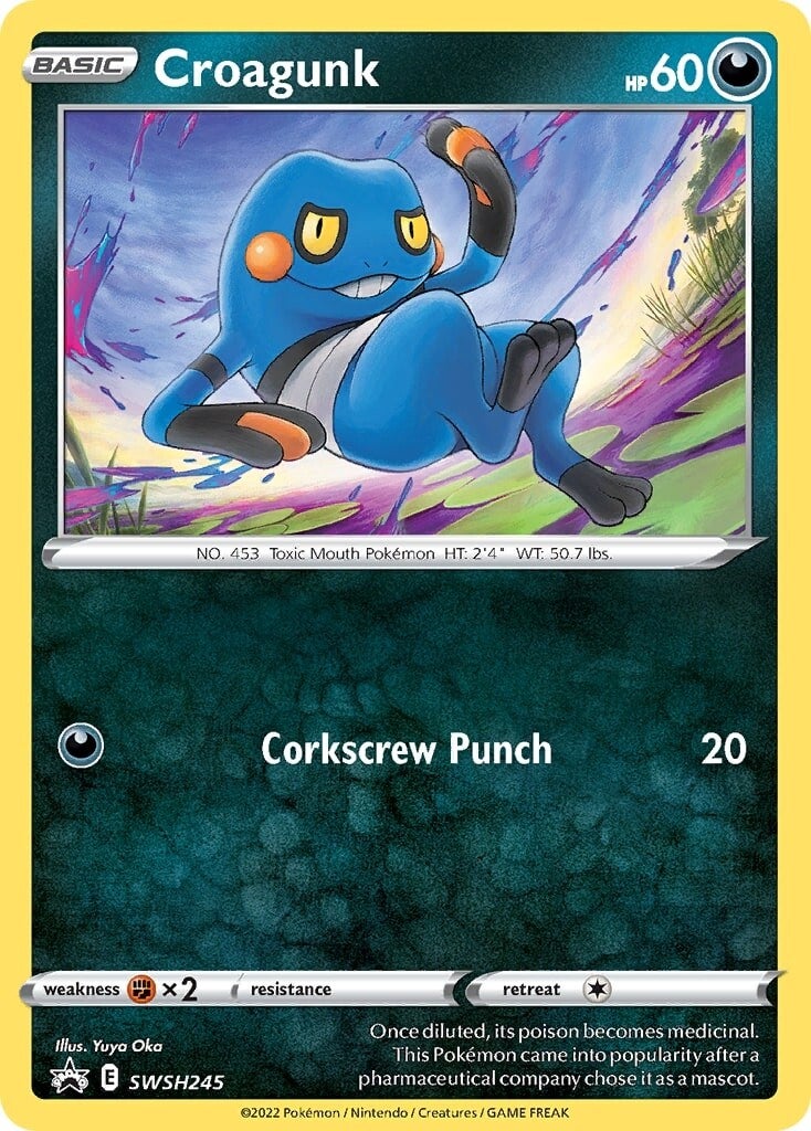 Croagunk (SWSH245) [Sword & Shield: Black Star Promos] | Gear Gaming Bentonville