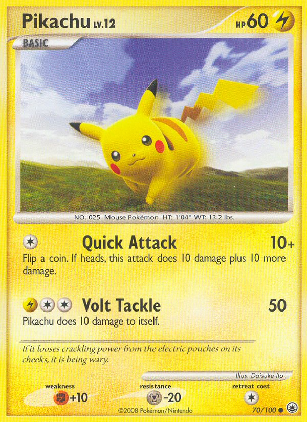 Pikachu (70/100) [Diamond & Pearl: Majestic Dawn] | Gear Gaming Bentonville