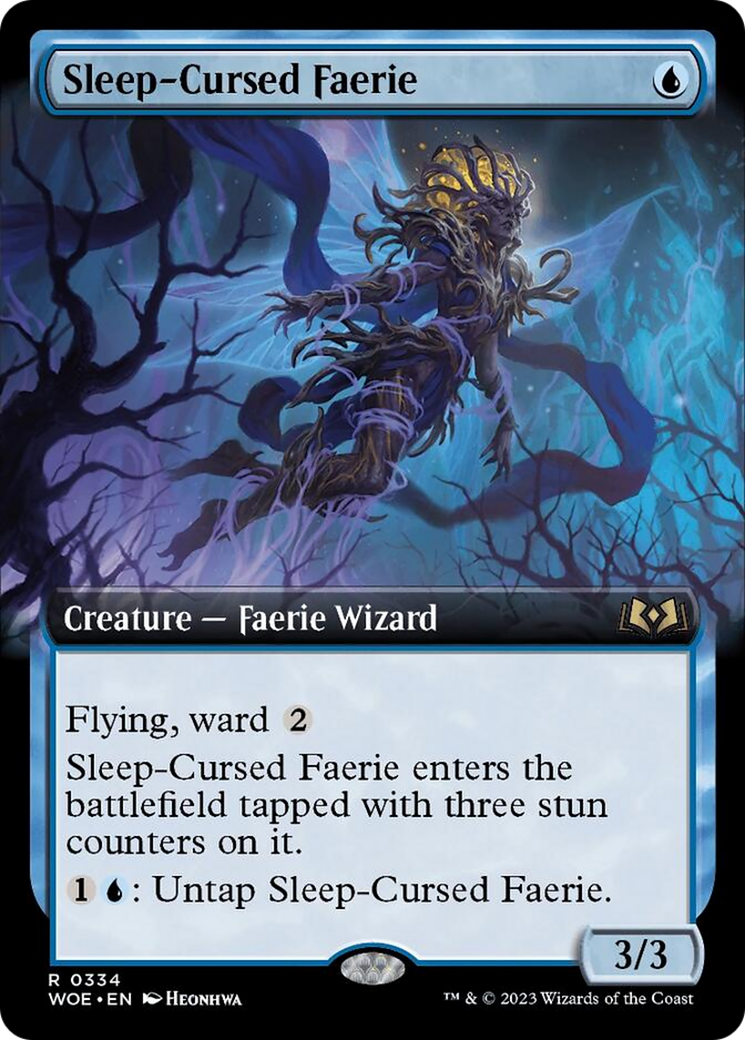 Sleep-Cursed Faerie (Extended Art) [Wilds of Eldraine] | Gear Gaming Bentonville