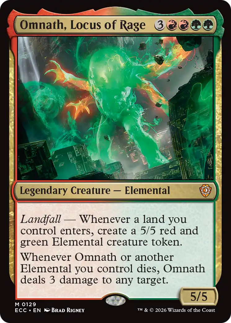 Omnath, Locus of Rage [Lorwyn Eclipsed Commander] | Gear Gaming Bentonville