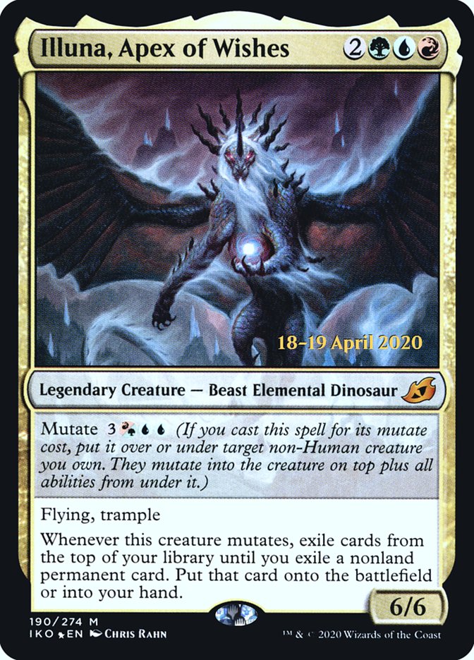 Illuna, Apex of Wishes [Ikoria: Lair of Behemoths Prerelease Promos] | Gear Gaming Bentonville