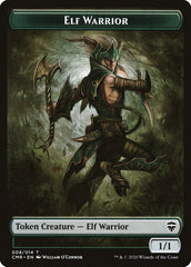 Angel // Elf Warrior Double-Sided Token [Commander Legends Tokens] | Gear Gaming Bentonville
