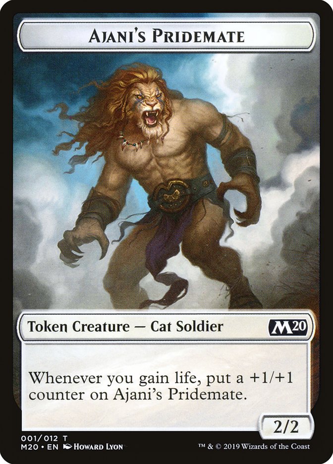 Ajani's Pridemate Token [Core Set 2020 Tokens] | Gear Gaming Bentonville