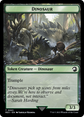 Fungus Dinosaur // Dinosaur (0001) Double-Sided Token [The Lost Caverns of Ixalan Tokens] | Gear Gaming Bentonville