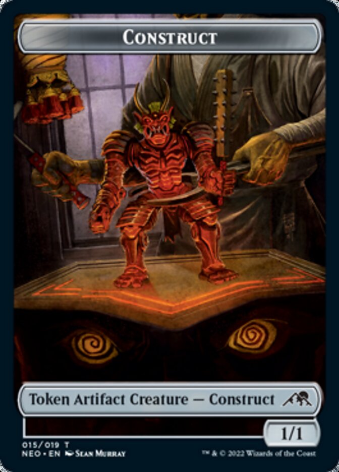 Samurai // Construct (015) Double-Sided Token [Kamigawa: Neon Dynasty Tokens] | Gear Gaming Bentonville