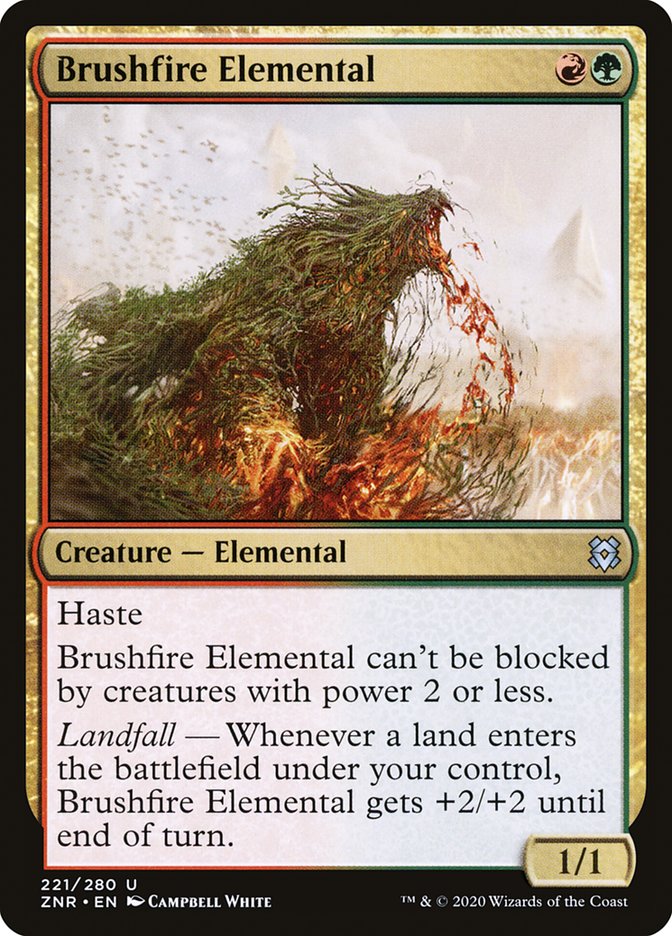 Brushfire Elemental [Zendikar Rising] | Gear Gaming Bentonville