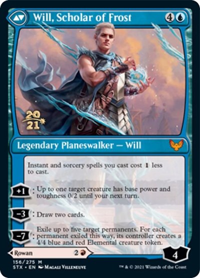 Rowan, Scholar of Sparks // Will, Scholar of Frost [Strixhaven: School of Mages Prerelease Promos] | Gear Gaming Bentonville