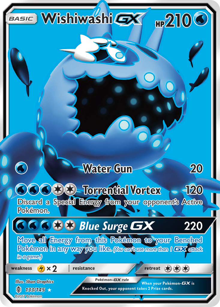 Wishiwashi GX (133/145) [Sun & Moon: Guardians Rising] | Gear Gaming Bentonville