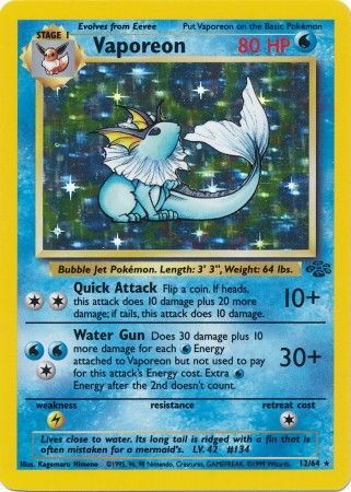 Vaporeon (12/64) [Jungle Unlimited] | Gear Gaming Bentonville