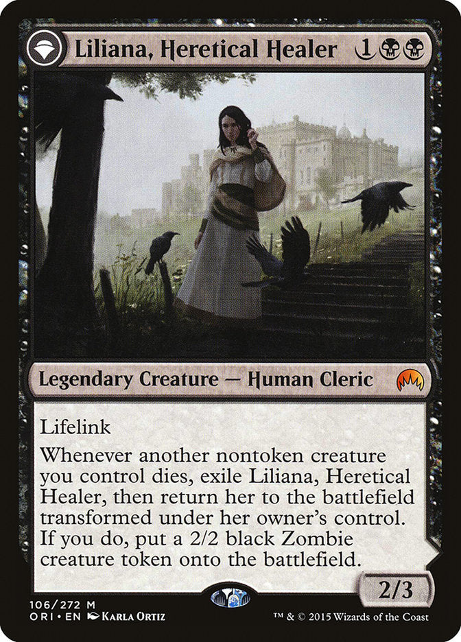 Liliana, Heretical Healer // Liliana, Defiant Necromancer [Magic Origins] | Gear Gaming Bentonville