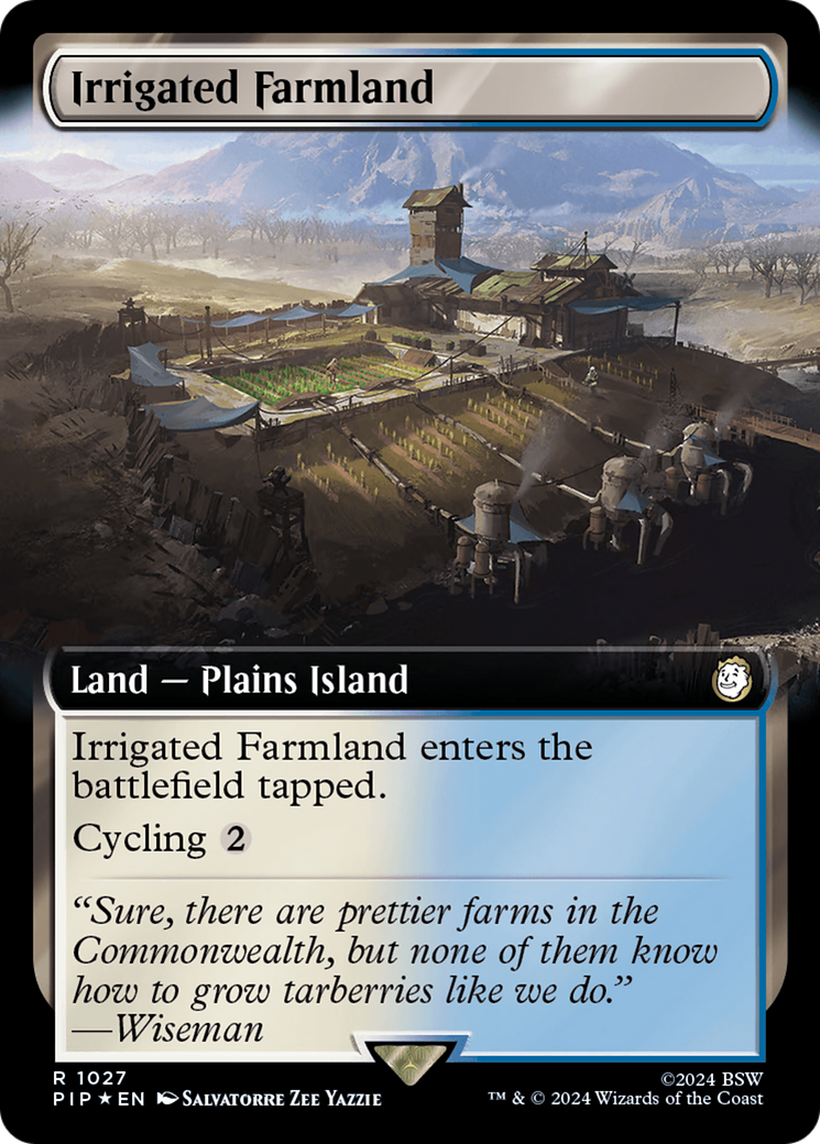 Irrigated Farmland (Extended Art) (Surge Foil) [Fallout] | Gear Gaming Bentonville