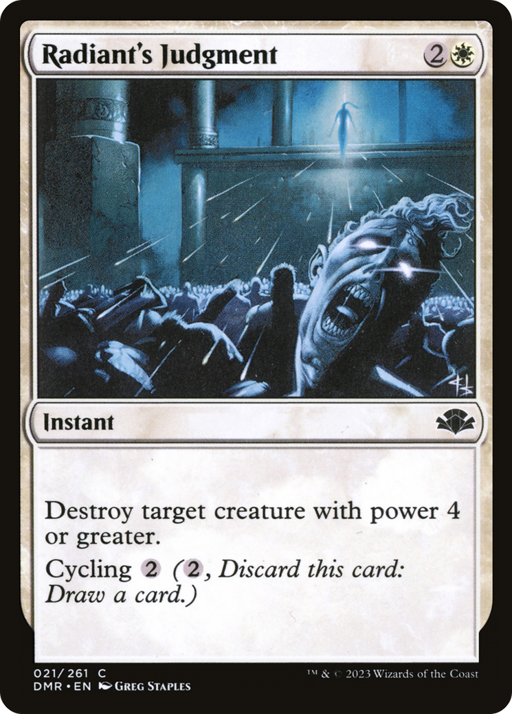 Radiant's Judgment [Dominaria Remastered] | Gear Gaming Bentonville