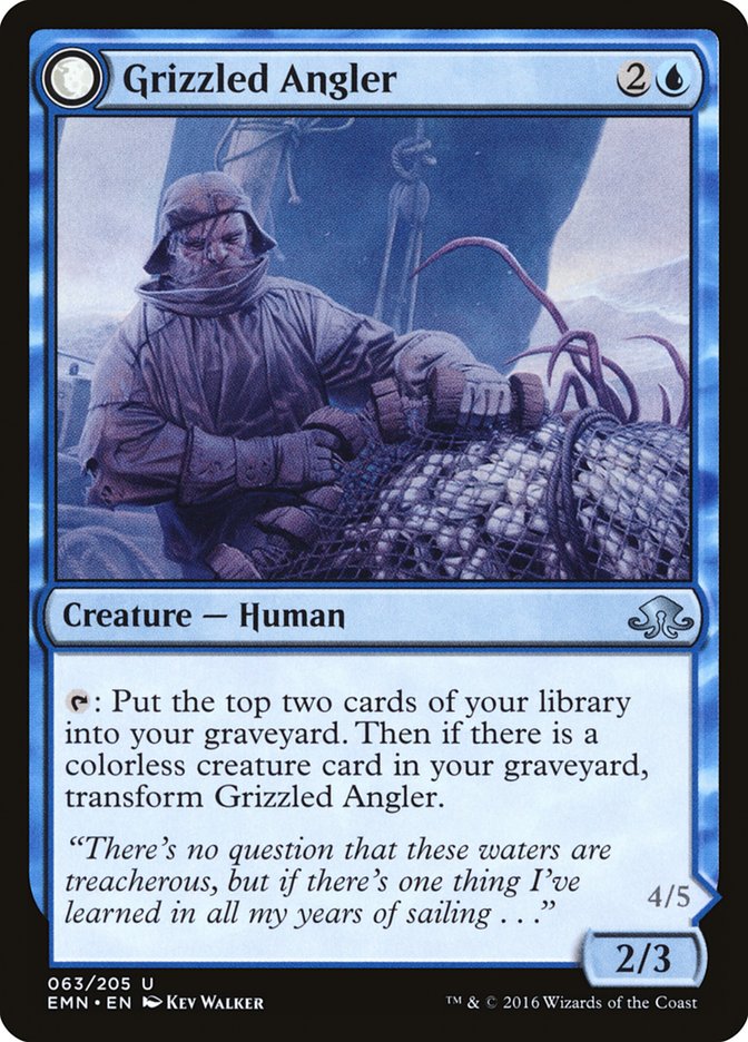 Grizzled Angler // Grisly Anglerfish [Eldritch Moon] | Gear Gaming Bentonville