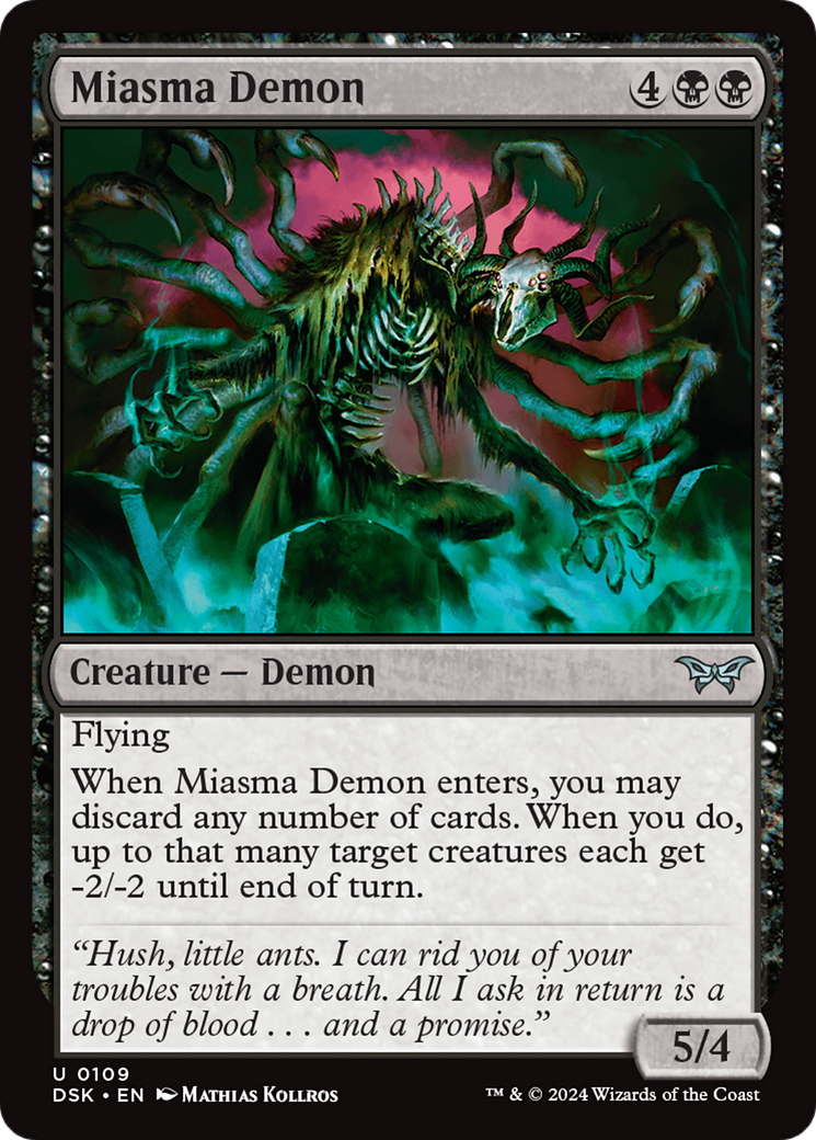 Miasma Demon [Duskmourn: House of Horror] | Gear Gaming Bentonville