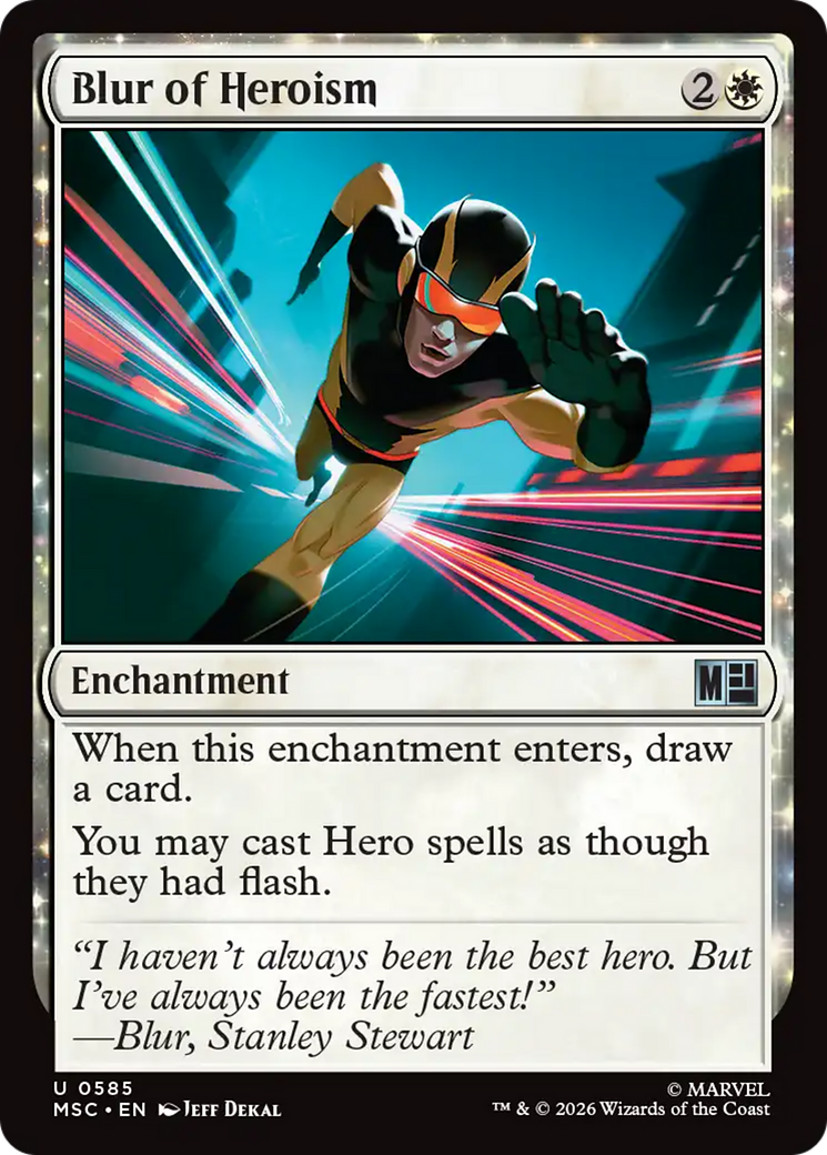 Blur of Heroism [Marvel Super Heroes Commander] | Gear Gaming Bentonville