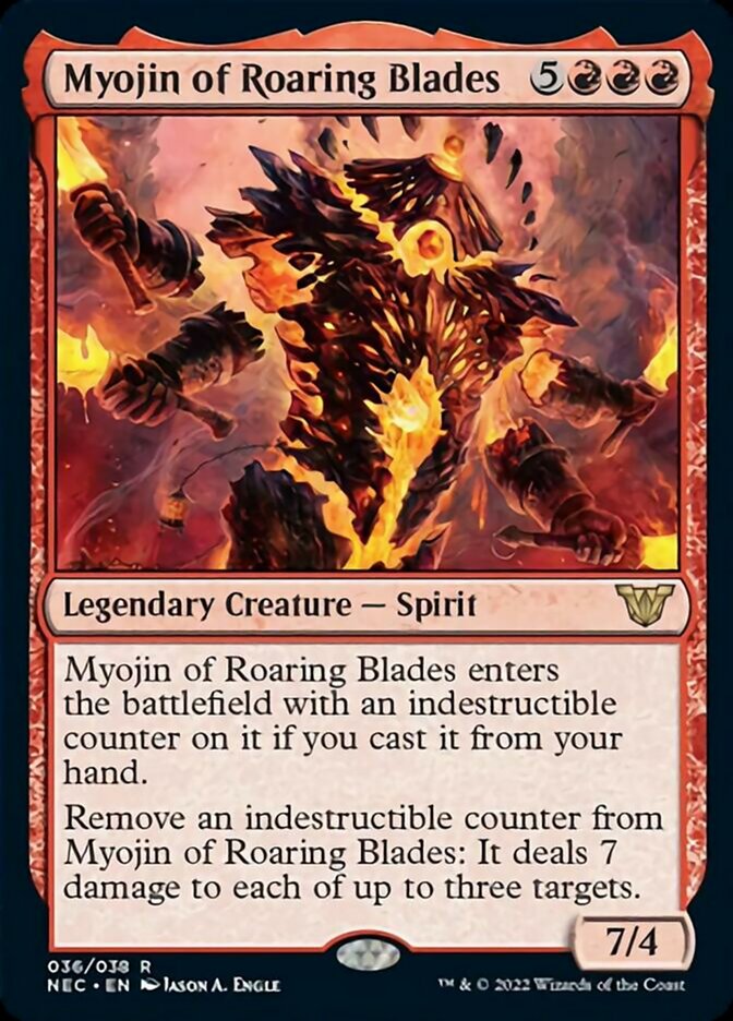 Myojin of Roaring Blades [Kamigawa: Neon Dynasty Commander] | Gear Gaming Bentonville