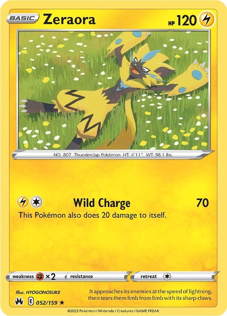 Zeraora (052/159) [Sword & Shield: Crown Zenith] | Gear Gaming Bentonville