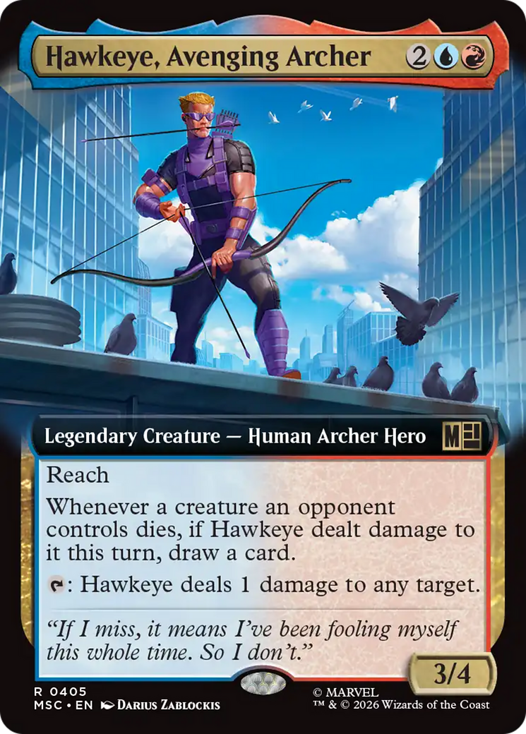Hawkeye, Avenging Archer (Extended Art) [Marvel Super Heroes Commander] | Gear Gaming Bentonville