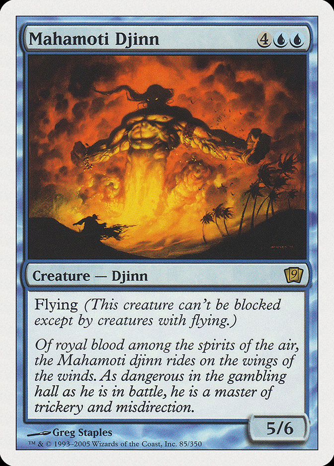 Mahamoti Djinn (9th Edition) [Oversize Cards] | Gear Gaming Bentonville