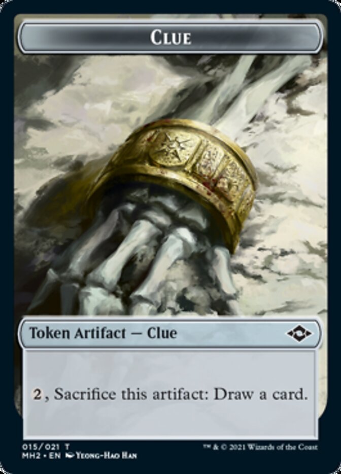 Clue (15) // Golem Double-Sided Token [Modern Horizons 2 Tokens] | Gear Gaming Bentonville