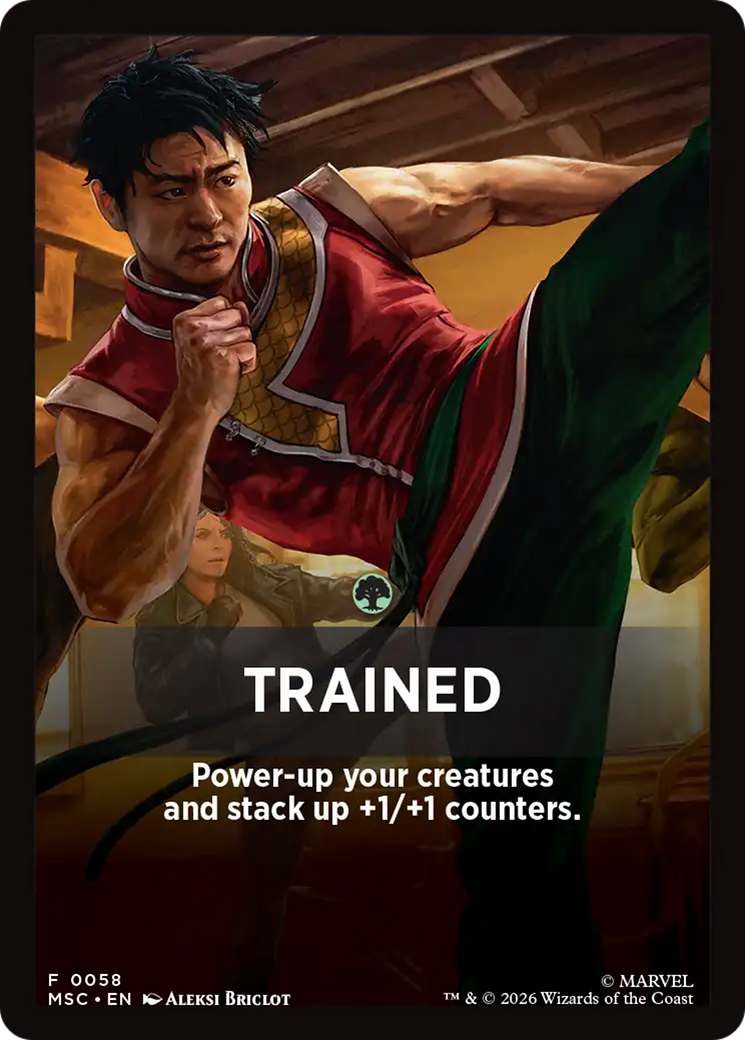 Trained Theme Card [Marvel Super Heroes Commander] | Gear Gaming Bentonville
