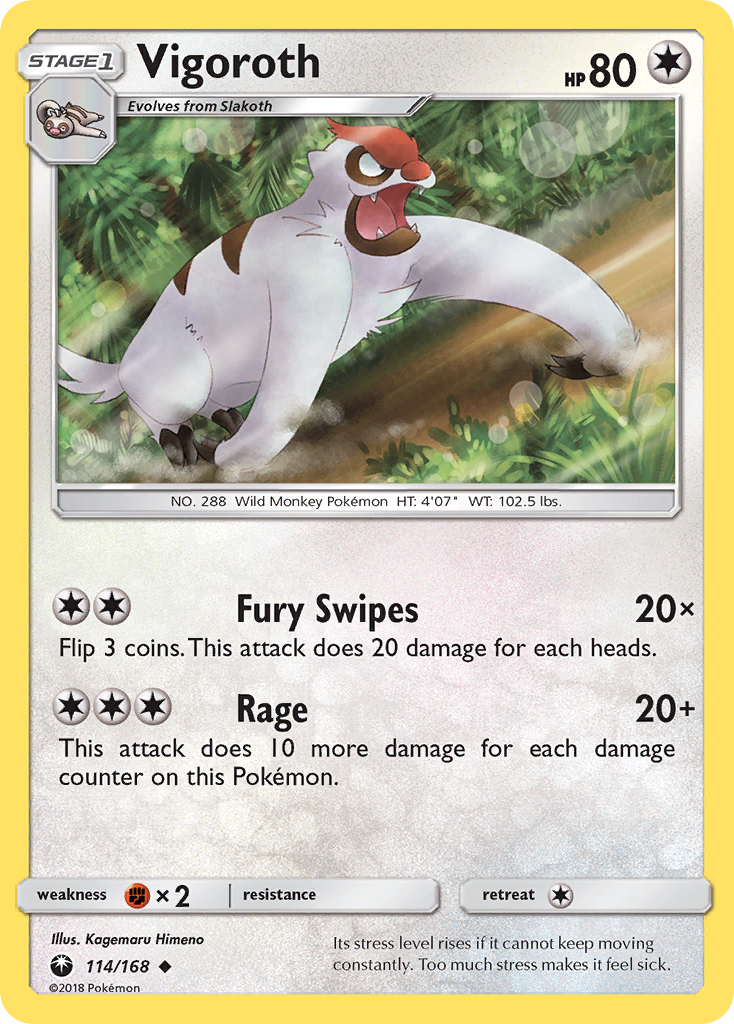 Vigoroth (114/168) [Sun & Moon: Celestial Storm] | Gear Gaming Bentonville