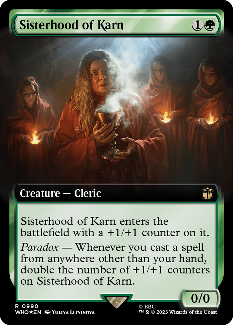 Sisterhood of Karn (Extended Art) (Surge Foil) [Doctor Who] | Gear Gaming Bentonville