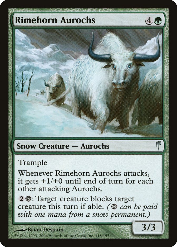 Rimehorn Aurochs [Coldsnap] | Gear Gaming Bentonville