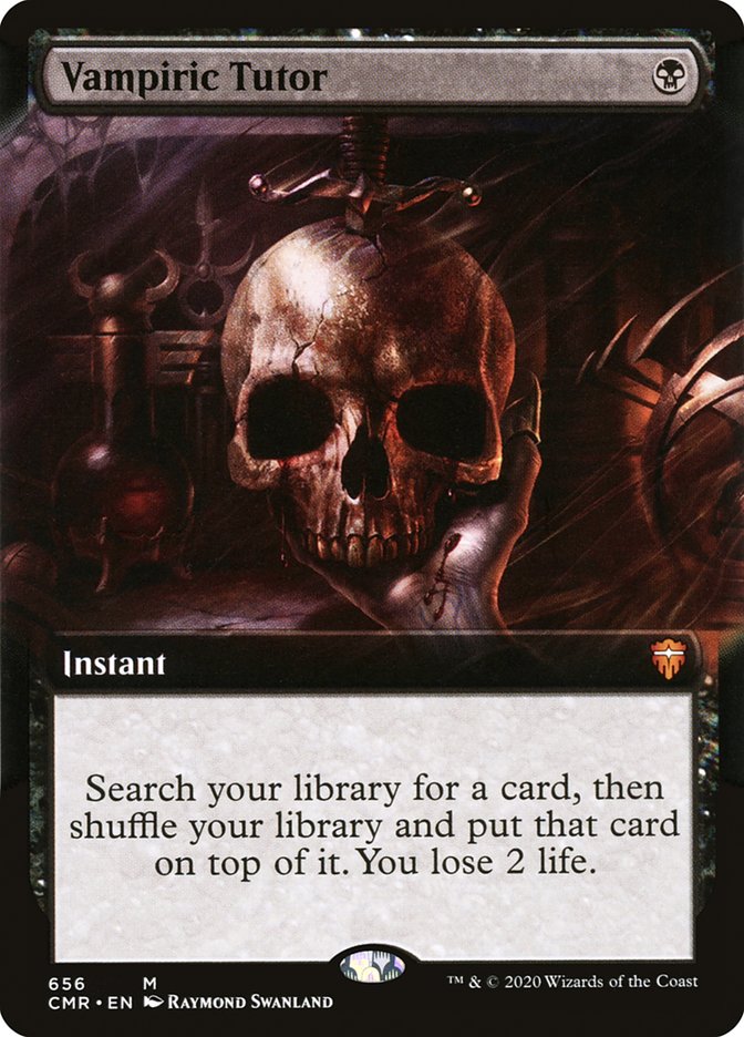 Vampiric Tutor (Extended Art) [Commander Legends] | Gear Gaming Bentonville