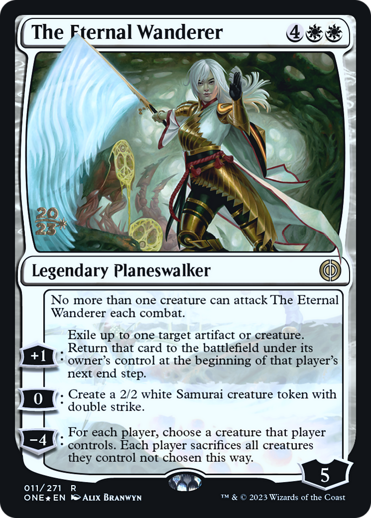 The Eternal Wanderer [Phyrexia: All Will Be One Prerelease Promos] | Gear Gaming Bentonville