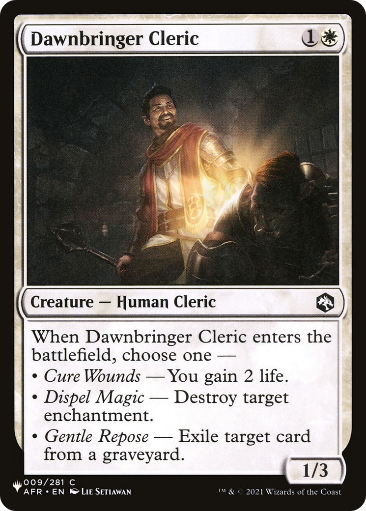 Dawnbringer Cleric [The List Reprints] | Gear Gaming Bentonville