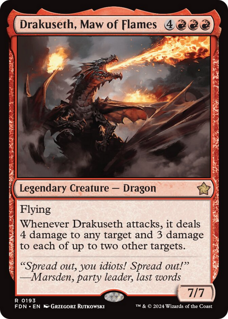 Drakuseth, Maw of Flames [Foundations] | Gear Gaming Bentonville