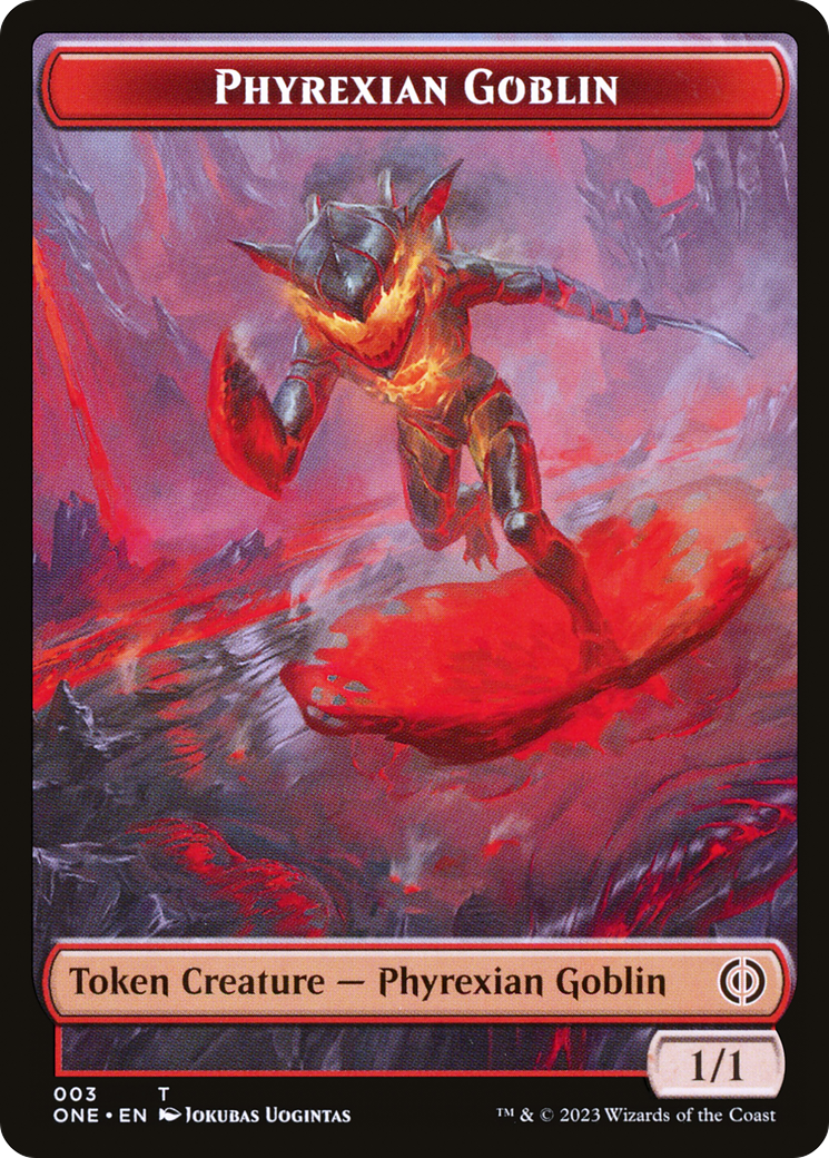 Phyrexian Goblin // Drone Double-Sided Token [Phyrexia: All Will Be One Tokens] | Gear Gaming Bentonville